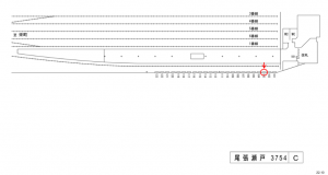 名鉄/尾張瀬戸駅//№103駅看板、位置図