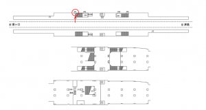 名鉄／藤浪駅／／№201駅看板、位置図