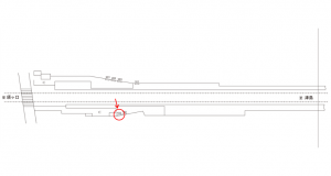 名鉄/青塚駅//№103駅看板、位置図