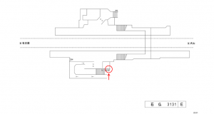 名鉄／石仏駅／／№207駅看板、位置図