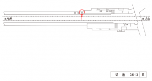 名鉄/切通駅//№103駅看板、位置図