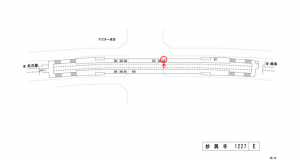 名鉄/妙興寺駅//№209駅看板、位置図
