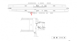名鉄/西春駅//№150駅看板、位置図