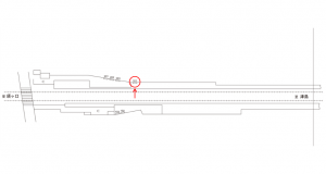 名鉄/青塚駅//№101駅看板、位置図