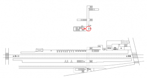 名鉄/甚目寺駅//№209駅看板、位置図
