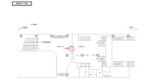 JR東海／八田駅／№A-5№5駅看板、位置図
