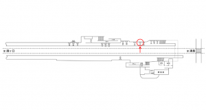名鉄/木田駅//№113駅看板、位置図