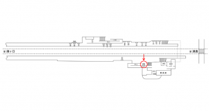 名鉄/木田駅//№206駅看板、位置図