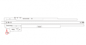 名鉄/七宝駅//№205駅看板、位置図