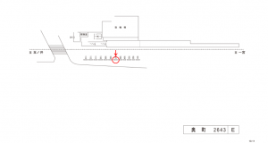 名鉄/奥町駅//№107駅看板、位置図