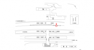 名鉄/知立駅//№213駅看板、位置図