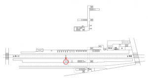 名鉄/甚目寺駅//№115駅看板、位置図