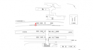 名鉄/知立駅//№246駅看板、位置図
