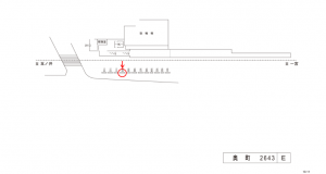名鉄／奥町駅／／№110駅看板、位置図