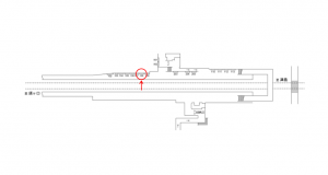 名鉄／勝幡駅／／№108駅看板、位置図