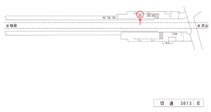 名鉄/切通駅//№201駅看板、位置図