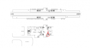名鉄／日進駅／／№239駅看板、位置図