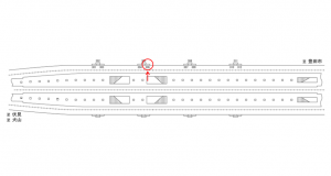 名鉄/赤池駅//№306駅看板、位置図