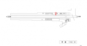名鉄/呼続駅//№201駅看板、位置図