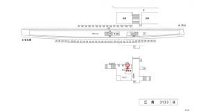 名鉄／江南駅／／№211駅看板、位置図