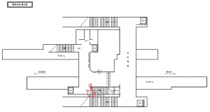 JR東海/蟹江駅/№A-9№9駅看板、位置図