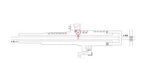 名鉄／勝幡駅／／№203駅看板、位置図