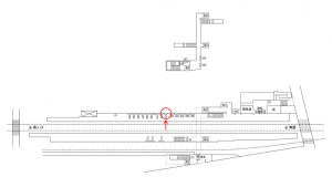名鉄/甚目寺駅//№112駅看板、位置図