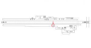 名鉄/木田駅//№120駅看板、位置図
