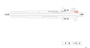 名鉄/牛田駅//№201駅看板、位置図