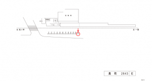名鉄／奥町駅／／№101駅看板、位置図