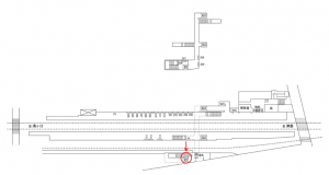 名鉄/甚目寺駅//№210駅看板、位置図