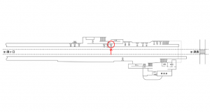 名鉄/木田駅//№203駅看板、位置図