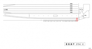 名鉄/尾張瀬戸駅//№101駅看板、位置図