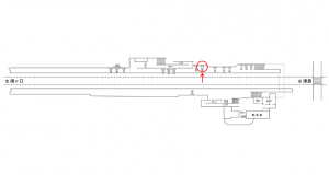 名鉄/木田駅//№205駅看板、位置図
