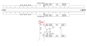 名鉄/浄水駅//№233駅看板、位置図