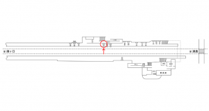 名鉄/木田駅//№201駅看板、位置図