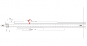 名鉄/青塚駅//№202駅看板、位置図