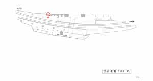 名鉄/犬山遊園駅//№105駅看板、位置図