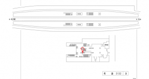 名鉄/布袋駅//№246駅看板、位置図