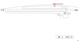 名鉄／森上駅／／№102駅看板、位置図