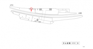 名鉄/犬山遊園駅//№106駅看板、位置図