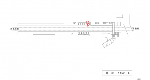名鉄/呼続駅//№108駅看板、位置図