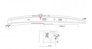 名鉄/津島駅//№113駅看板、位置図