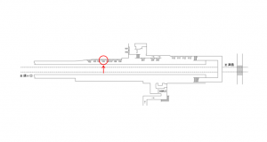 名鉄／勝幡駅／／№105駅看板、位置図