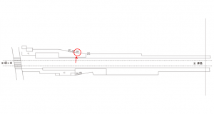 名鉄/青塚駅//№203駅看板、位置図