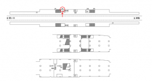 名鉄／藤浪駅／／№202駅看板、位置図