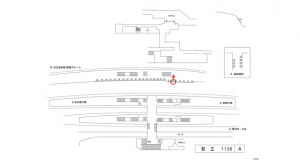 名鉄/知立駅//№215駅看板、位置図