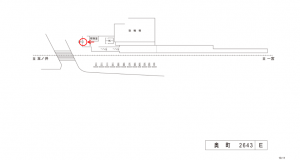 名鉄/奥町駅//№201駅看板、位置図