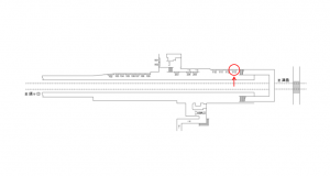 名鉄／勝幡駅／／№113駅看板、位置図
