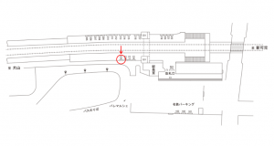 名鉄／西可児駅／／№229駅看板、位置図